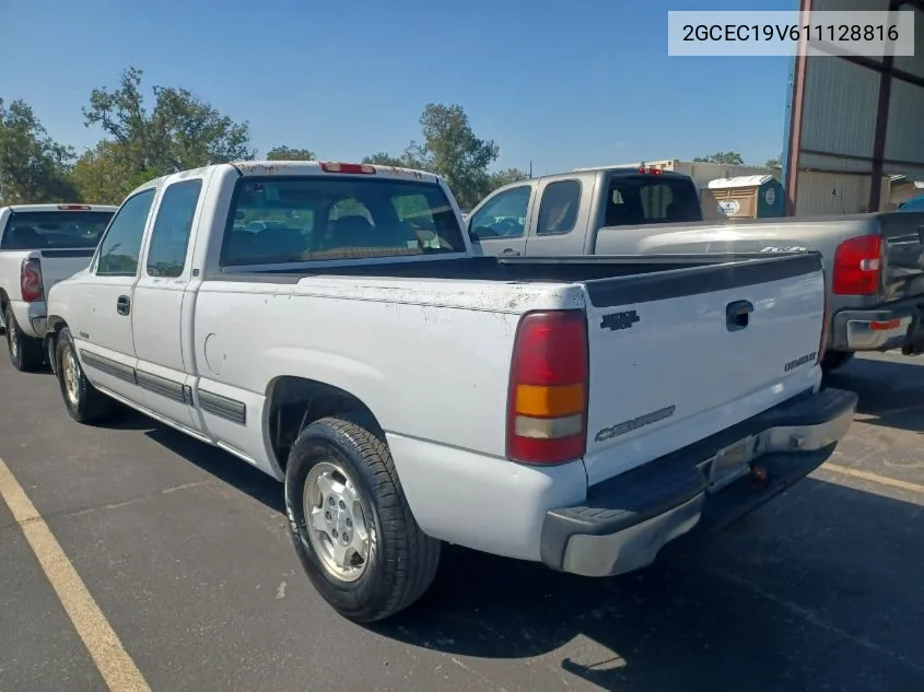 2001 Chevrolet Silverado C1500 VIN: 2GCEC19V611128816 Lot: 40528819