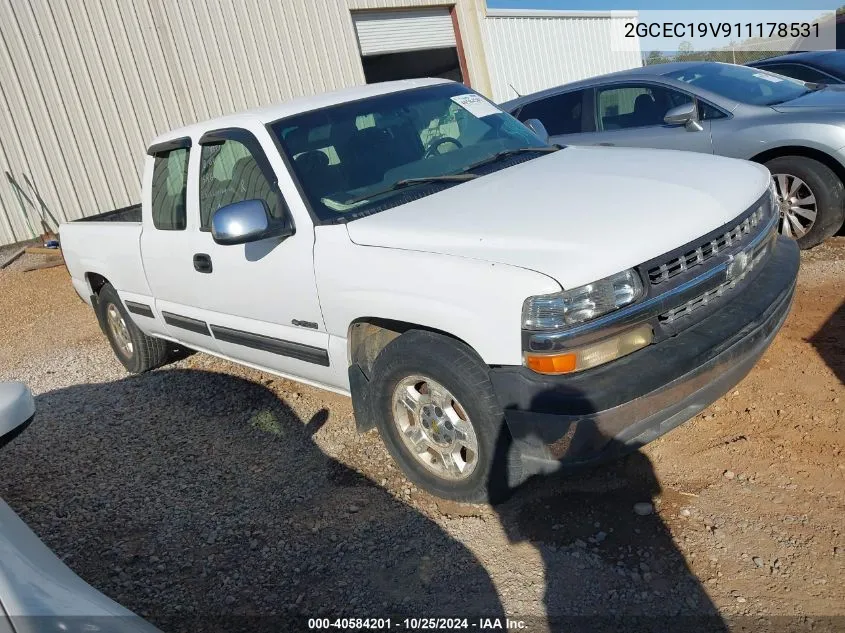 2001 Chevrolet Silverado 1500 Ls VIN: 2GCEC19V911178531 Lot: 40584201