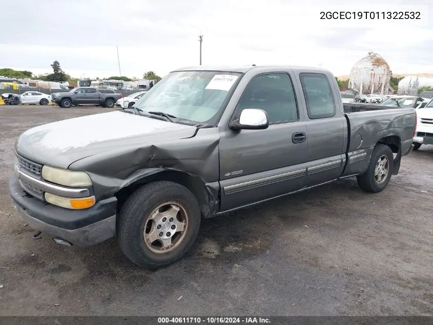 2001 Chevrolet Silverado 1500 Ls VIN: 2GCEC19T011322532 Lot: 40611710