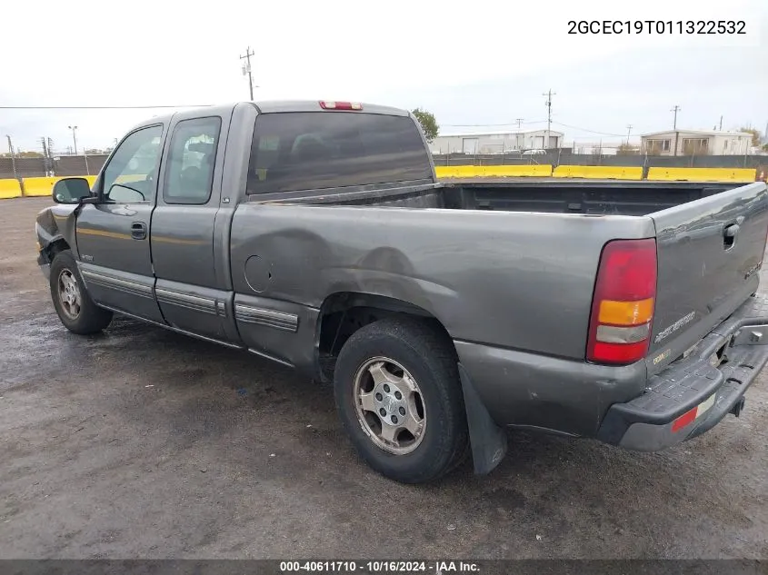 2001 Chevrolet Silverado 1500 Ls VIN: 2GCEC19T011322532 Lot: 40611710