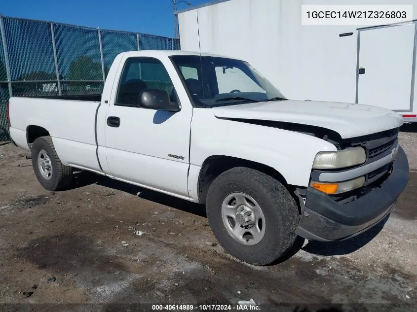 1GCEC14W21Z326803 2001 Chevrolet Silverado 1500 C1500