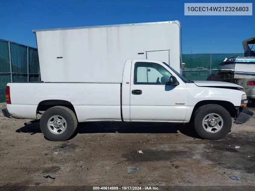 1GCEC14W21Z326803 2001 Chevrolet Silverado 1500 C1500