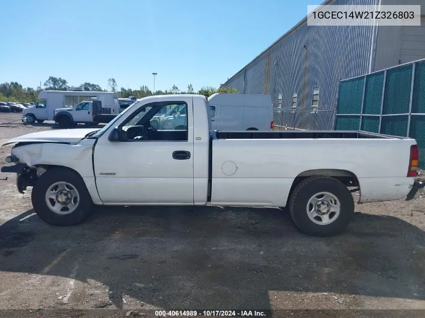 1GCEC14W21Z326803 2001 Chevrolet Silverado 1500 C1500