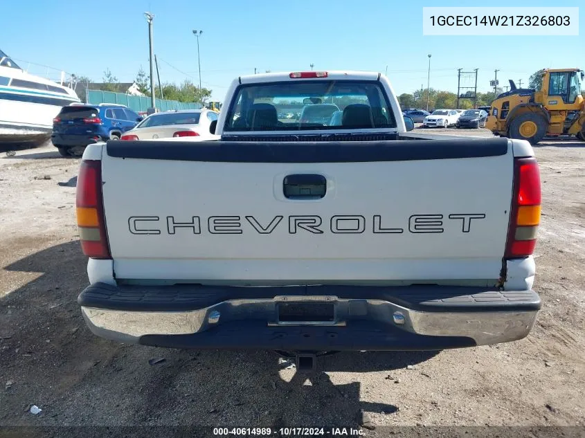 1GCEC14W21Z326803 2001 Chevrolet Silverado 1500 C1500