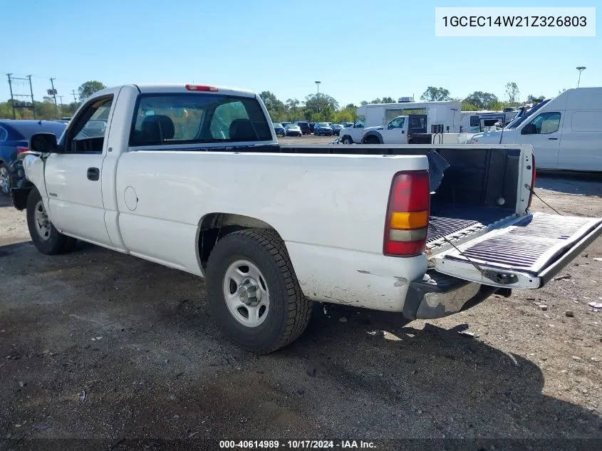 1GCEC14W21Z326803 2001 Chevrolet Silverado 1500 C1500