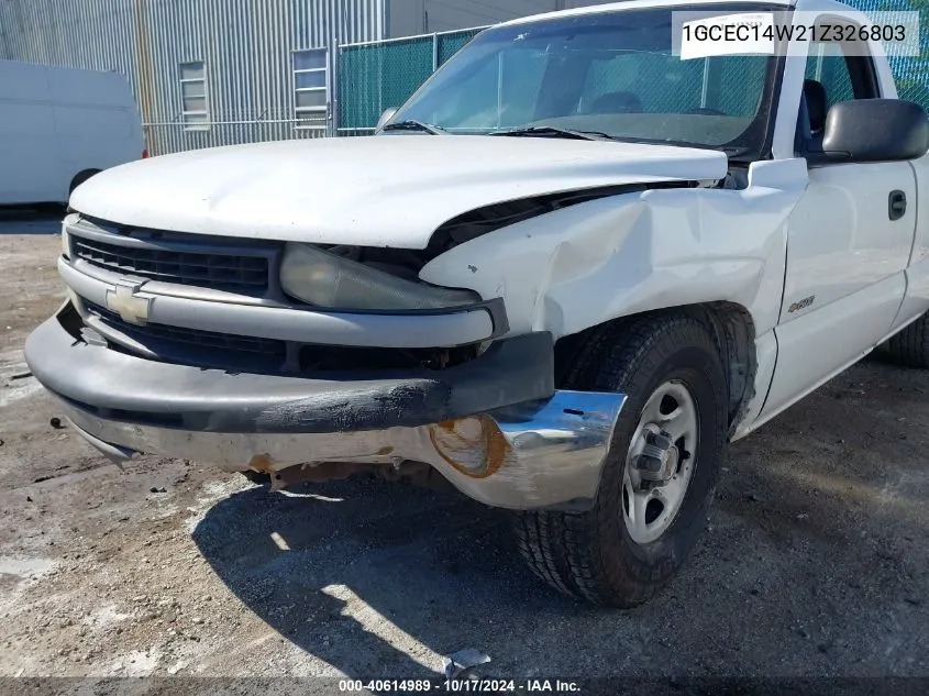 1GCEC14W21Z326803 2001 Chevrolet Silverado 1500 C1500