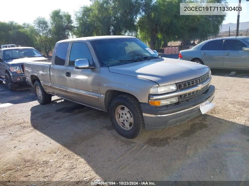 2GCEC19T711330403 2001 Chevrolet Silverado 1500 Ls