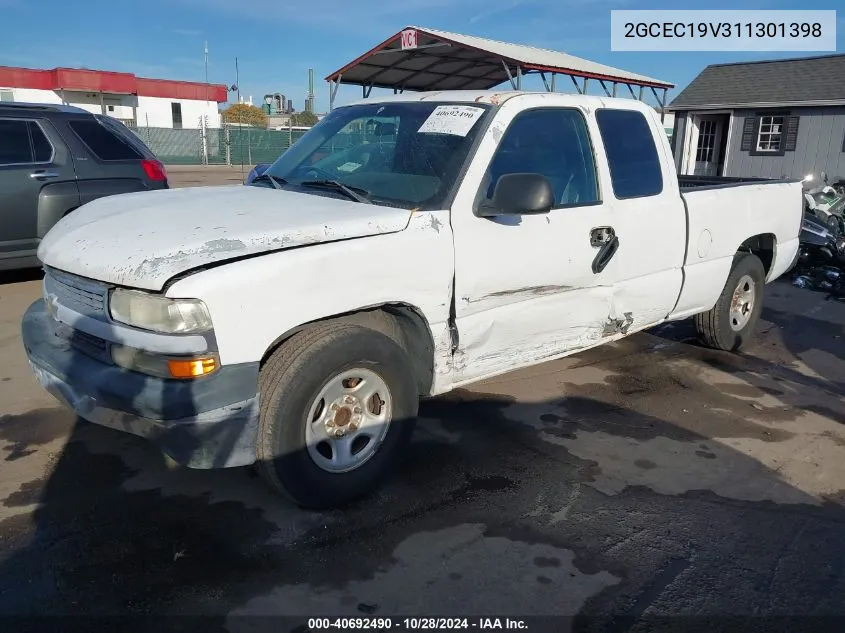 2001 Chevrolet Silverado 1500 VIN: 2GCEC19V311301398 Lot: 40692490