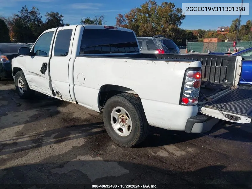 2001 Chevrolet Silverado 1500 VIN: 2GCEC19V311301398 Lot: 40692490