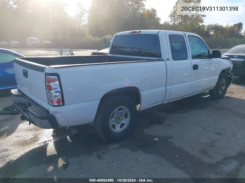 2001 Chevrolet Silverado 1500 VIN: 2GCEC19V311301398 Lot: 40692490