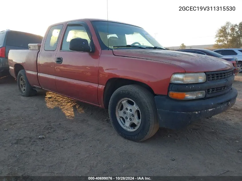 2001 Chevrolet Silverado 1500 Ls VIN: 2GCEC19V311315530 Lot: 40699076