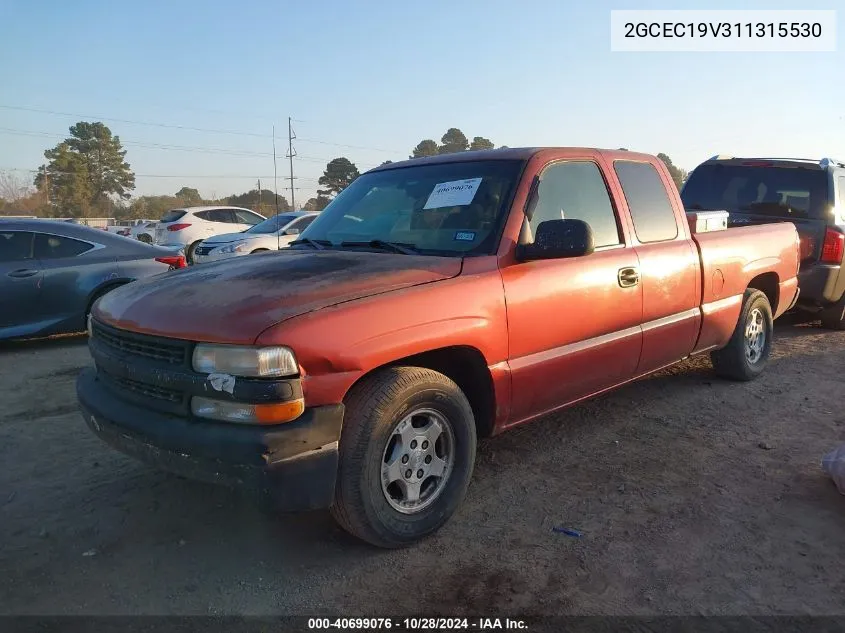 2001 Chevrolet Silverado 1500 Ls VIN: 2GCEC19V311315530 Lot: 40699076