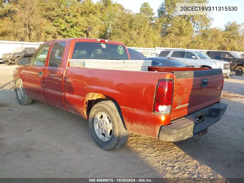 2001 Chevrolet Silverado 1500 Ls VIN: 2GCEC19V311315530 Lot: 40699076