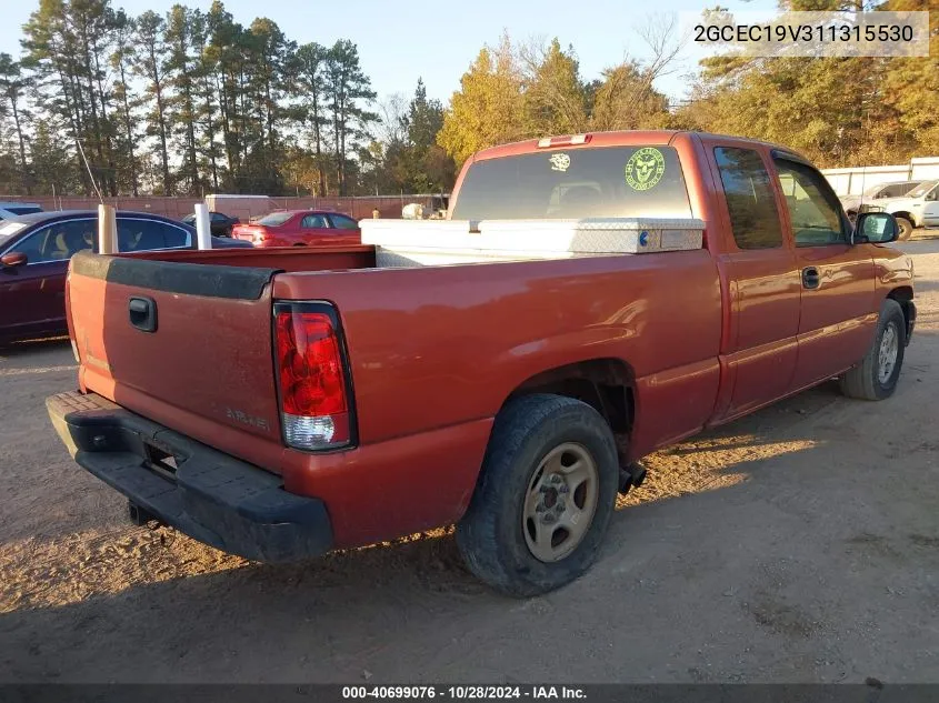 2001 Chevrolet Silverado 1500 Ls VIN: 2GCEC19V311315530 Lot: 40699076