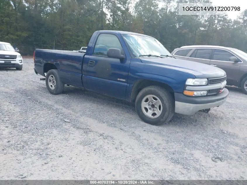 2001 Chevrolet Silverado 1500 VIN: 1GCEC14V91Z200798 Lot: 40703194