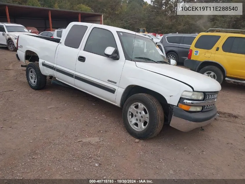 1GCEK19T11E288540 2001 Chevrolet Silverado 1500 Ls