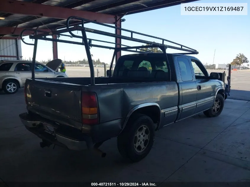 2001 Chevrolet Silverado 1500 Ls VIN: 1GCEC19VX1Z169487 Lot: 40721511