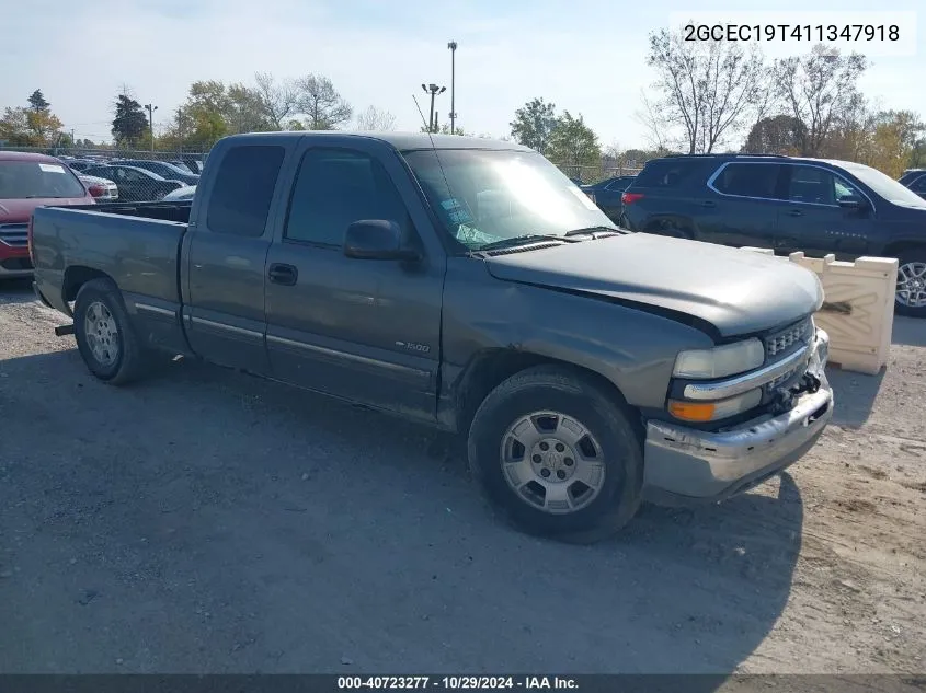 2001 Chevrolet Silverado 1500 Ls VIN: 2GCEC19T411347918 Lot: 40723277