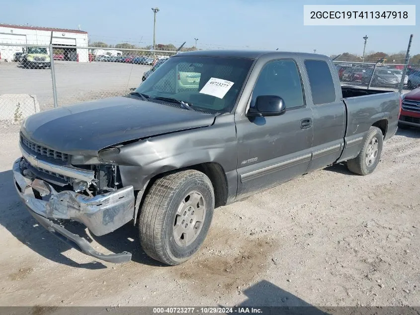 2001 Chevrolet Silverado 1500 Ls VIN: 2GCEC19T411347918 Lot: 40723277