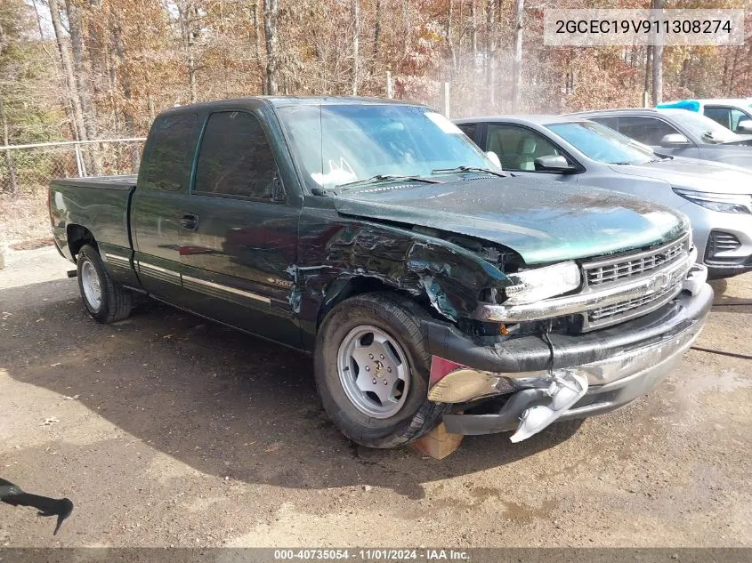 2001 Chevrolet Silverado 1500 Ls VIN: 2GCEC19V911308274 Lot: 40735054