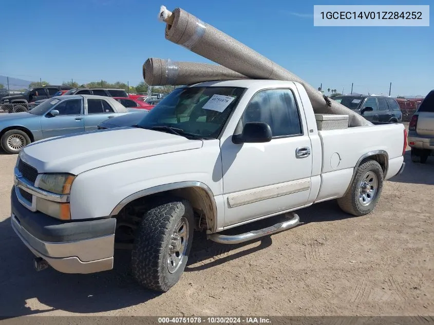 2001 Chevrolet Silverado 1500 VIN: 1GCEC14V01Z284252 Lot: 40751078