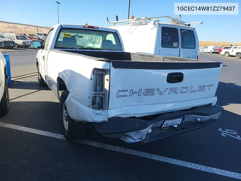 2001 Chevrolet Silverado C1500 VIN: 1GCEC14W81Z279437 Lot: 40774374