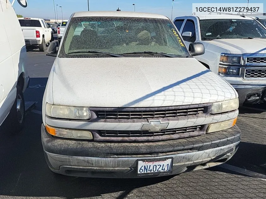 2001 Chevrolet Silverado C1500 VIN: 1GCEC14W81Z279437 Lot: 40774374