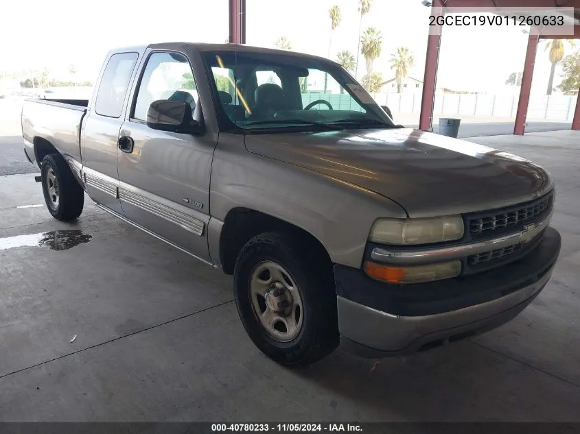 2001 Chevrolet Silverado 1500 Ls VIN: 2GCEC19V011260633 Lot: 40780233