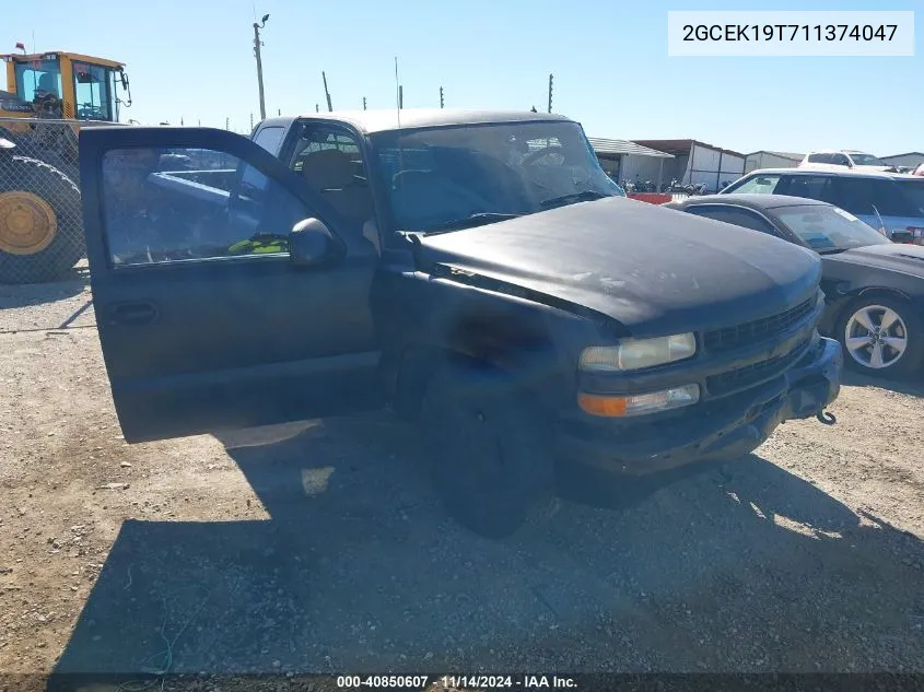 2001 Chevrolet Silverado 1500 Lt VIN: 2GCEK19T711374047 Lot: 40850607