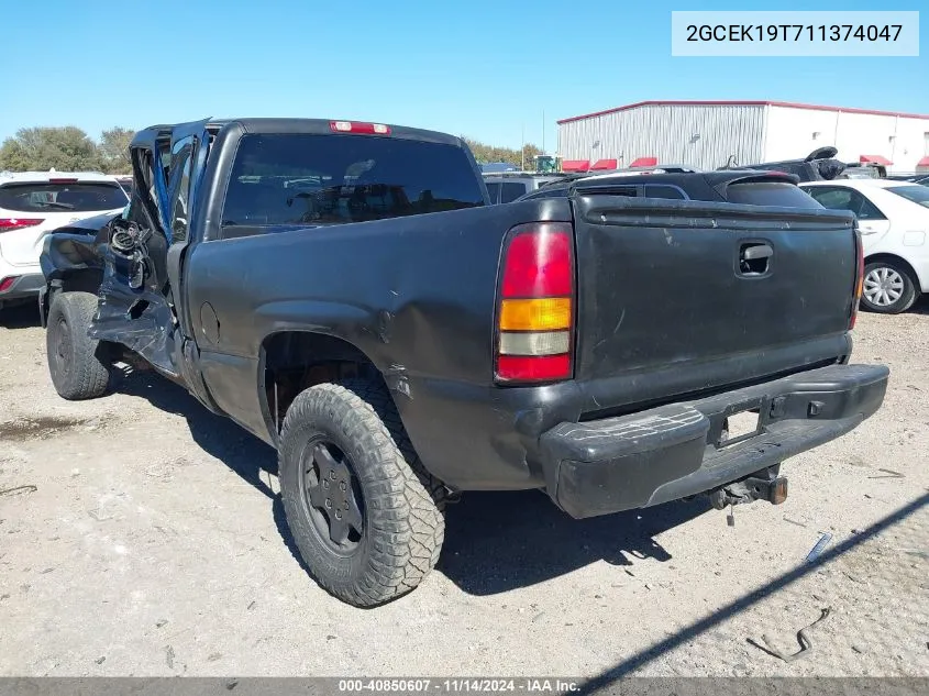 2001 Chevrolet Silverado 1500 Lt VIN: 2GCEK19T711374047 Lot: 40850607