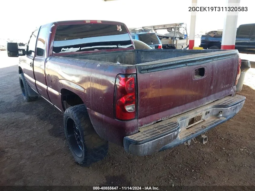 2GCEK19T311320583 2001 Chevrolet Silverado 1500 Ls