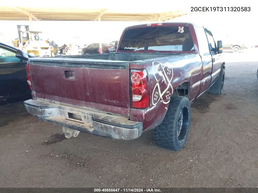 2GCEK19T311320583 2001 Chevrolet Silverado 1500 Ls