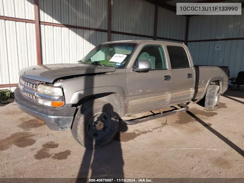 2001 Chevrolet Silverado 1500Hd Ls VIN: 1GCGC13U11F133990 Lot: 40870897