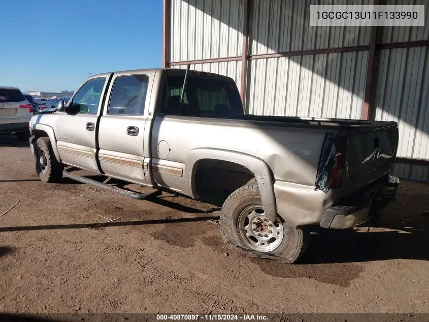 2001 Chevrolet Silverado 1500Hd Ls VIN: 1GCGC13U11F133990 Lot: 40870897