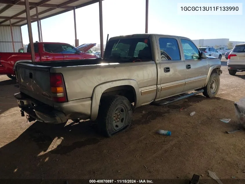 2001 Chevrolet Silverado 1500Hd Ls VIN: 1GCGC13U11F133990 Lot: 40870897