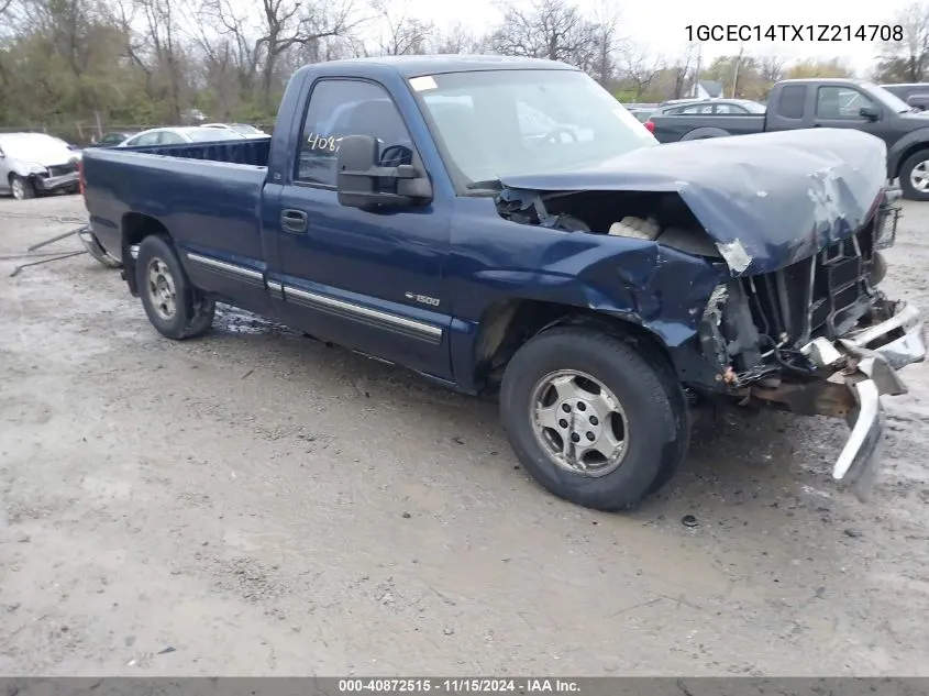 2001 Chevrolet Silverado 1500 Ls VIN: 1GCEC14TX1Z214708 Lot: 40872515