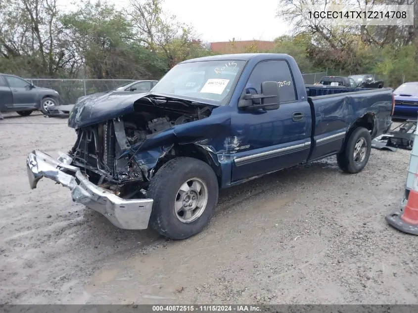 2001 Chevrolet Silverado 1500 Ls VIN: 1GCEC14TX1Z214708 Lot: 40872515