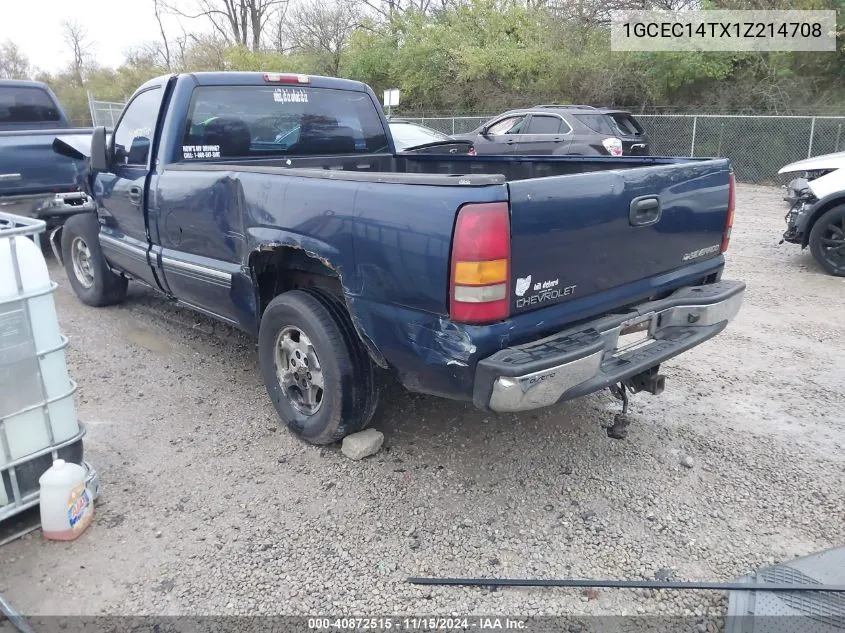 2001 Chevrolet Silverado 1500 Ls VIN: 1GCEC14TX1Z214708 Lot: 40872515