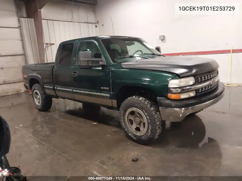 2001 Chevrolet Silverado 1500 Ls VIN: 1GCEK19T01E253729 Lot: 40877349