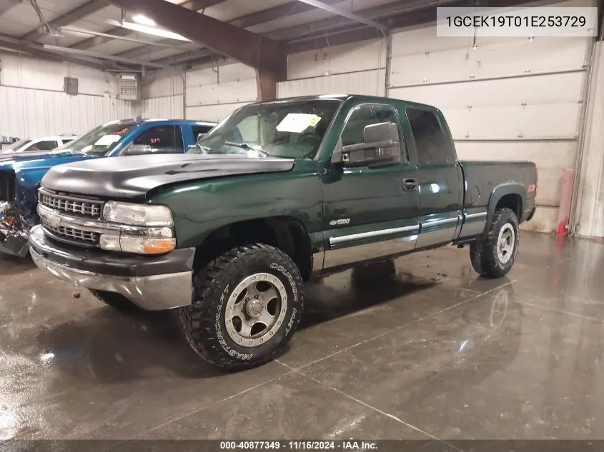 2001 Chevrolet Silverado 1500 Ls VIN: 1GCEK19T01E253729 Lot: 40877349