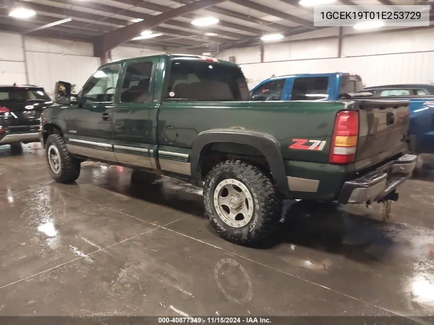 2001 Chevrolet Silverado 1500 Ls VIN: 1GCEK19T01E253729 Lot: 40877349