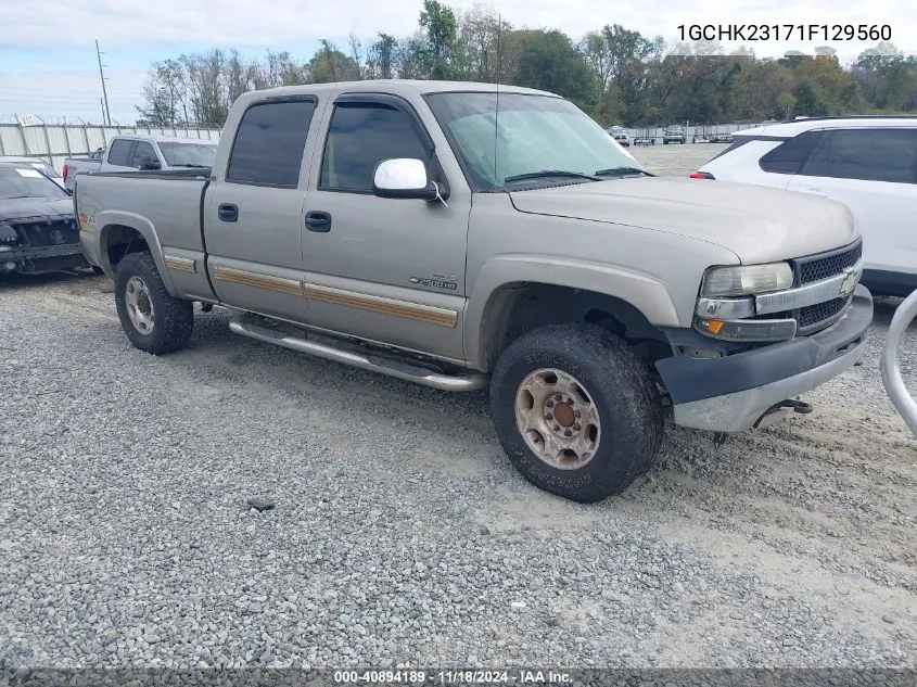 2001 Chevrolet Silverado 2500Hd Ls VIN: 1GCHK23171F129560 Lot: 40894189