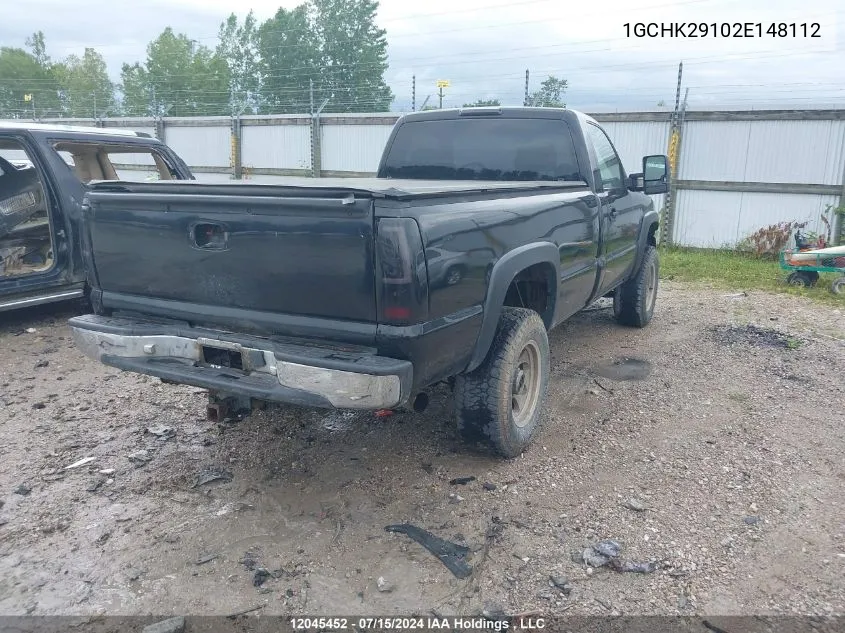 2002 Chevrolet Silverado 2500Hd VIN: 1GCHK29102E148112 Lot: 12045452