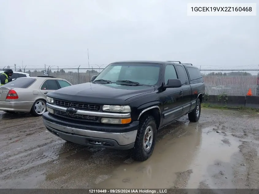 2002 Chevrolet Silverado K1500 VIN: 1GCEK19VX2Z160468 Lot: 12110449