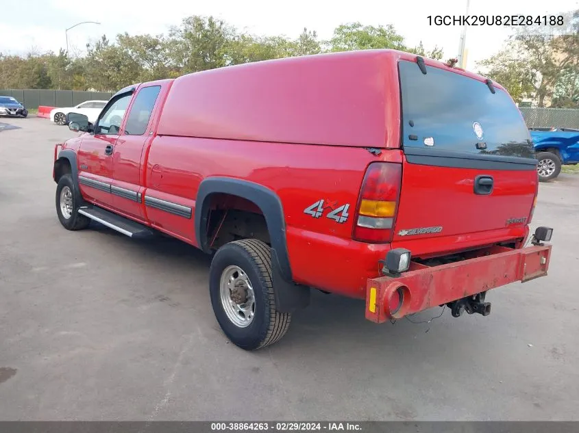 2002 Chevrolet Silverado 2500Hd Ls VIN: 1GCHK29U82E284188 Lot: 38864263