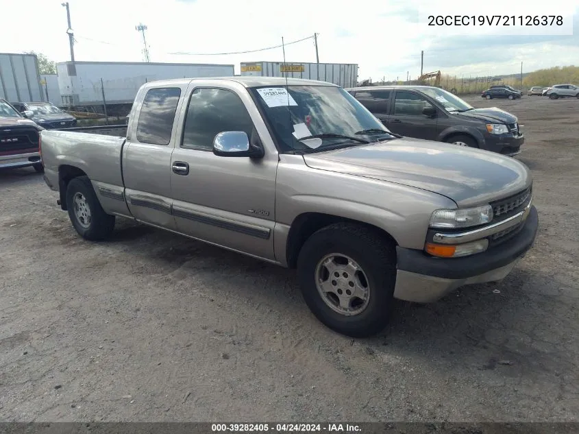 2002 Chevrolet Silverado 1500 Ls VIN: 2GCEC19V721126378 Lot: 39282405