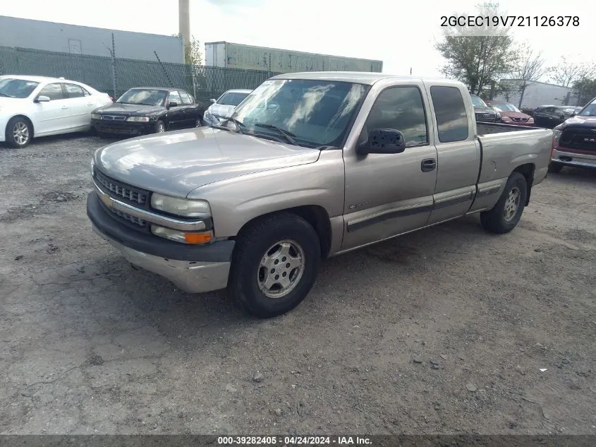 2002 Chevrolet Silverado 1500 Ls VIN: 2GCEC19V721126378 Lot: 39282405