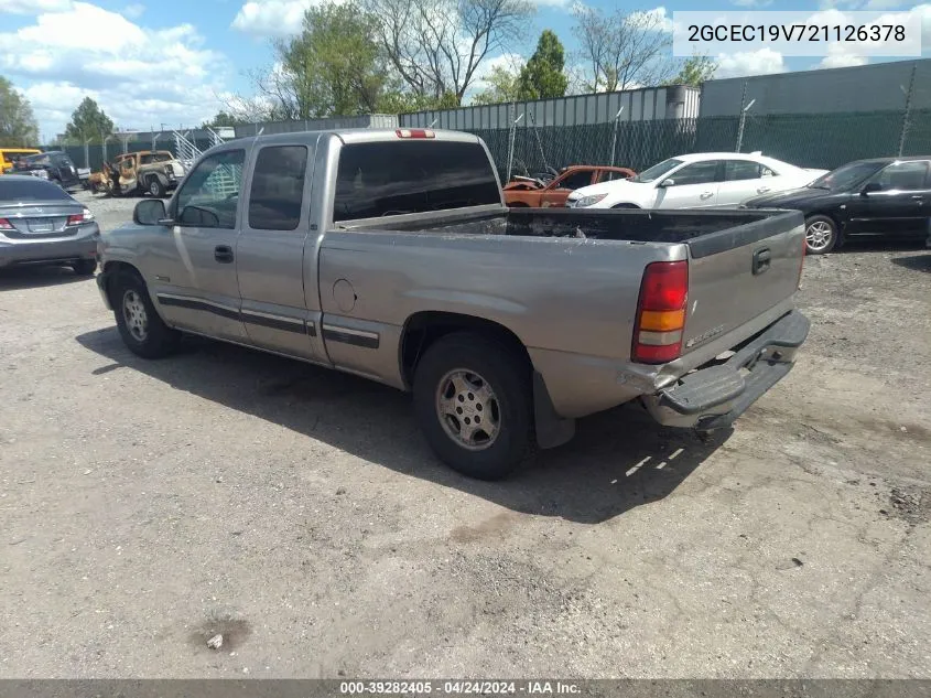 2002 Chevrolet Silverado 1500 Ls VIN: 2GCEC19V721126378 Lot: 39282405