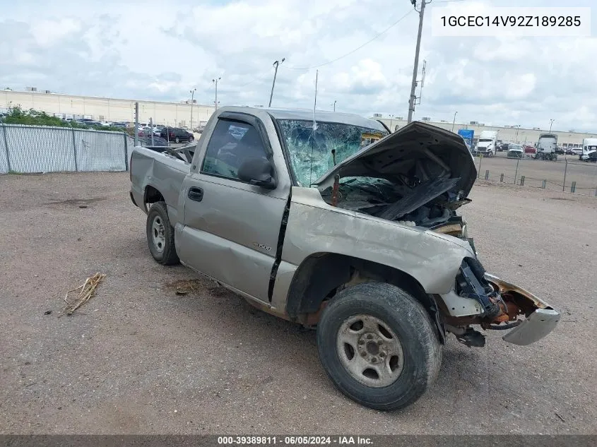 2002 Chevrolet Silverado 1500 VIN: 1GCEC14V92Z189285 Lot: 39389811