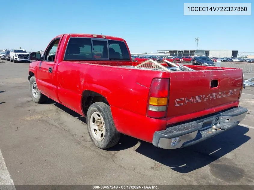 2002 Chevrolet Silverado 1500 VIN: 1GCEC14V72Z327860 Lot: 39457249